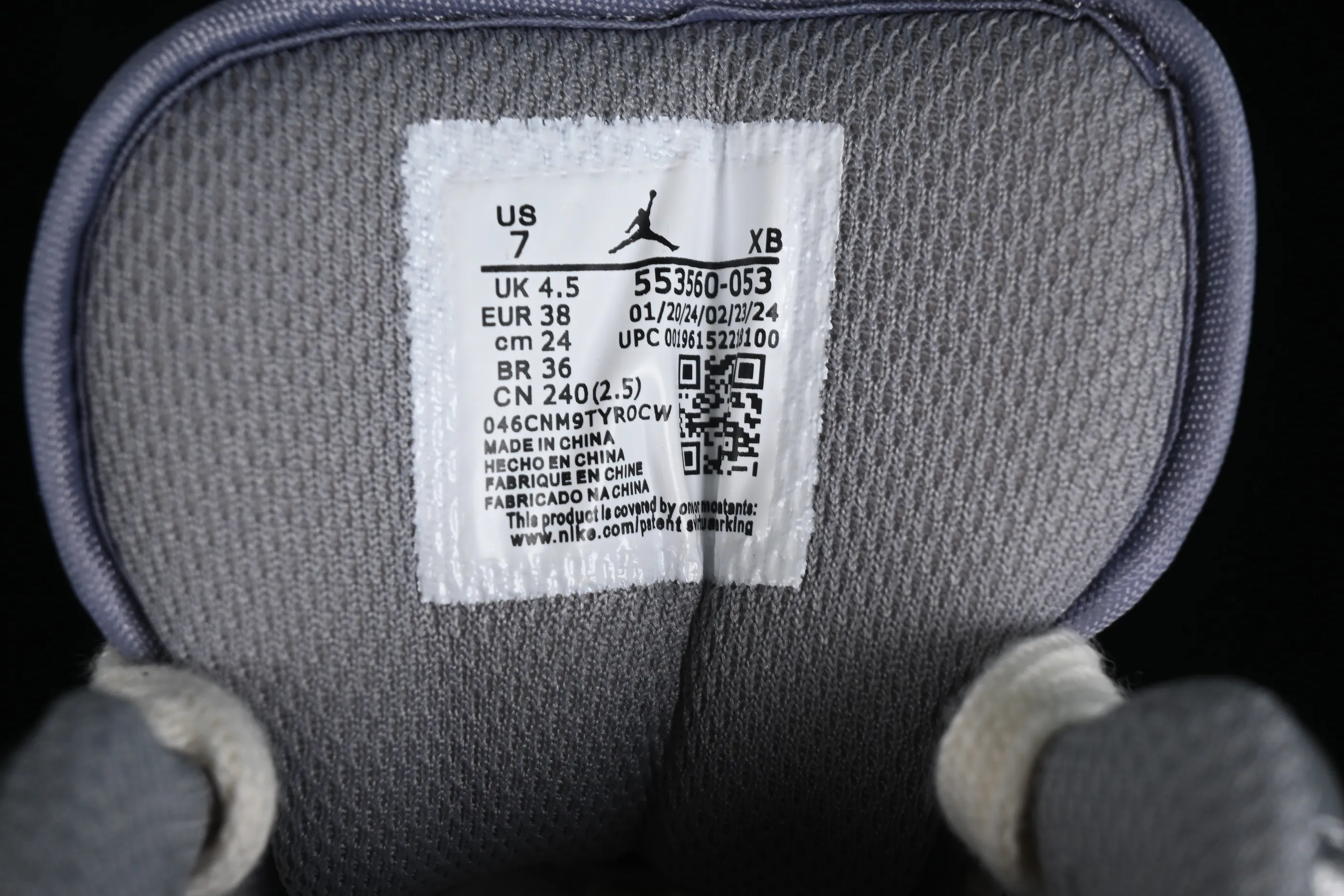 All categories Air Jordan Jordan series basketball shoes Air Jordan 1 Low Air Jordan 1 Low AJ1 Joe 1 Panda Prank Modern Wei Realm Gray Series Perseverance Flower Low-top cultural casual sneakers 553560-053